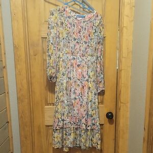 Floral Multicolor Women's Dress